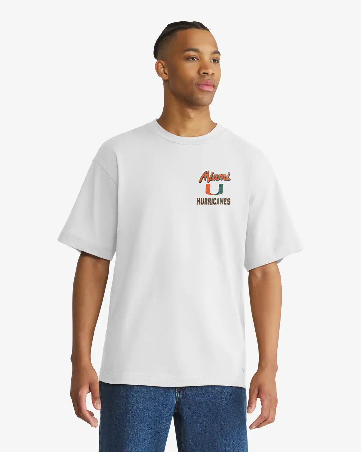 MIAMI HURRICANES CAMPUS MASCOT BACKER '47 FOUNDATION TEE