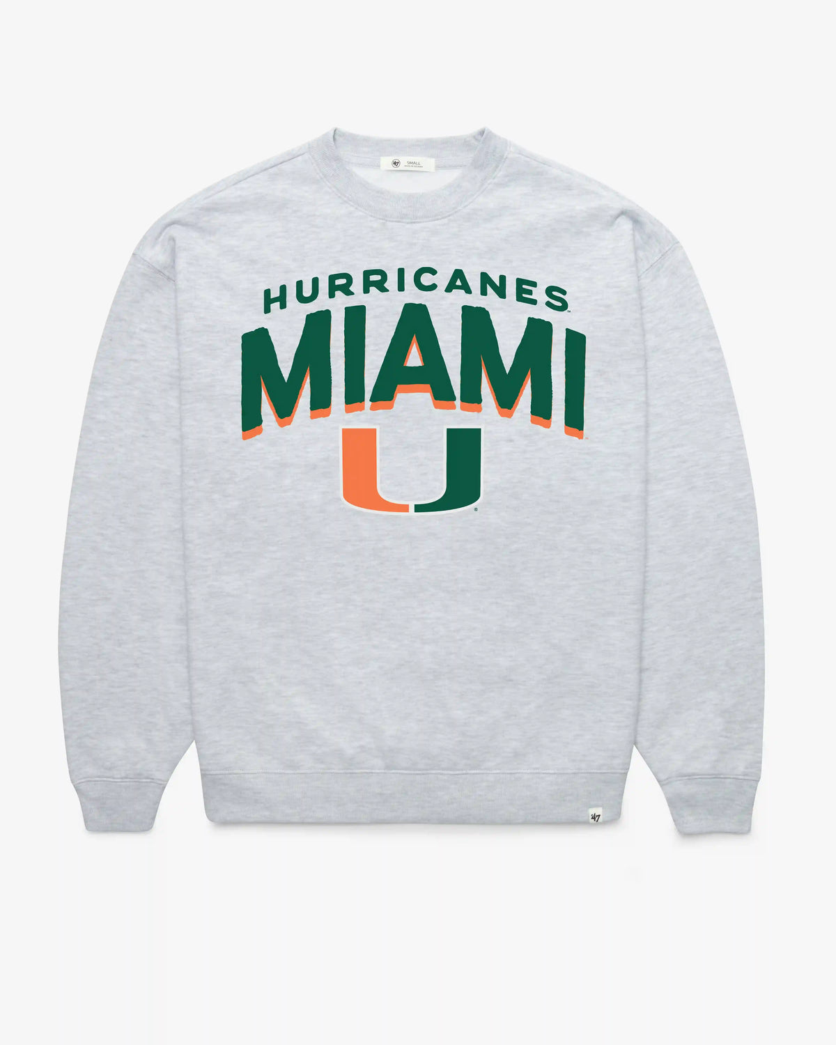 MIAMI HURRICANES CAMPUS ARCH CLOUD OVERSIZED CREW WOMENS