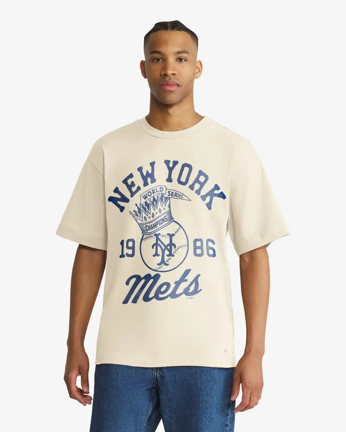 NEW YORK METS COOPERSTOWN WORLD SERIES CROWNED '47 FOUNDATION TEE