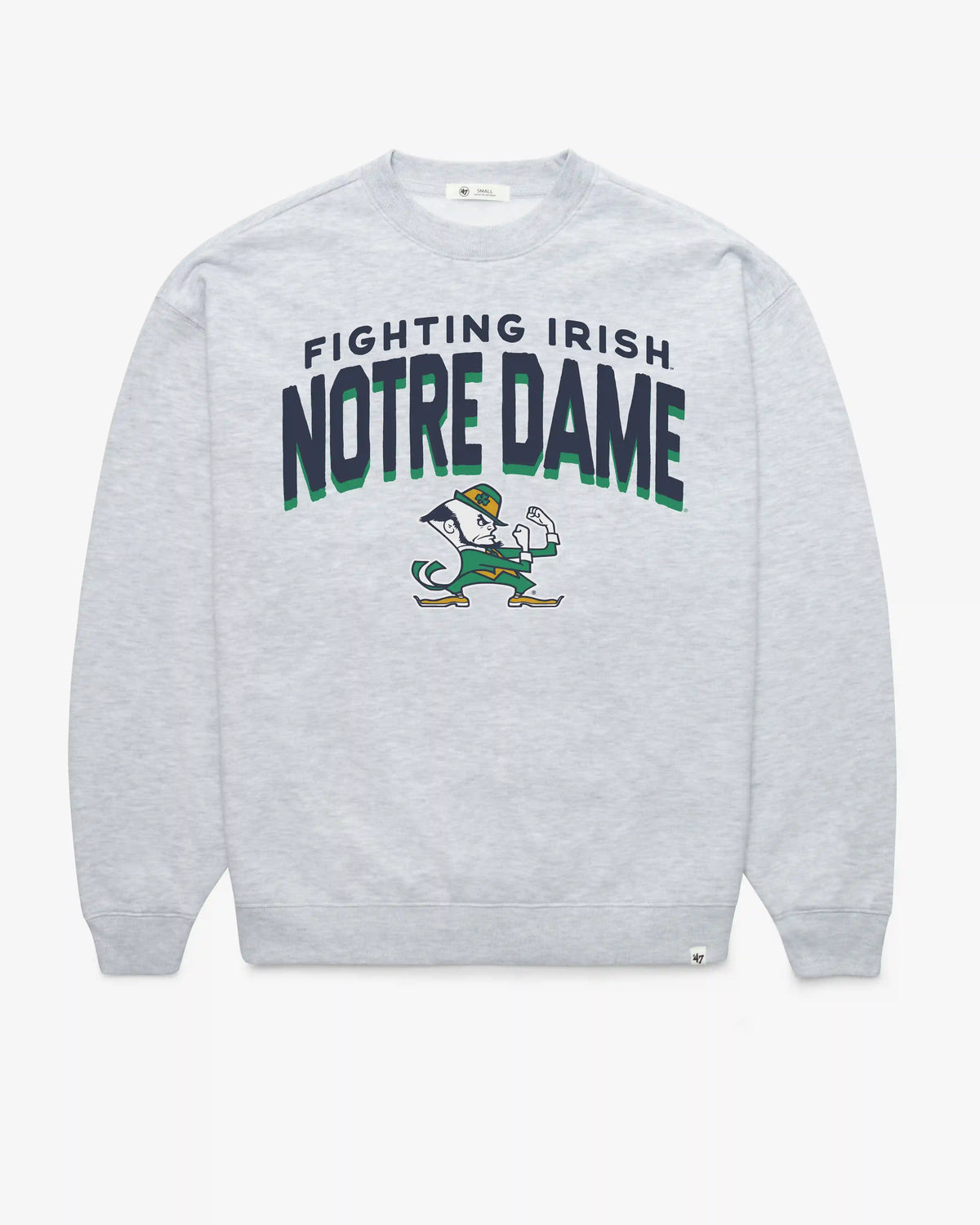 NOTRE DAME FIGHTIN IRISH CAMPUS ARCH CLOUD '47 OVERSIZED CREW WOMENS