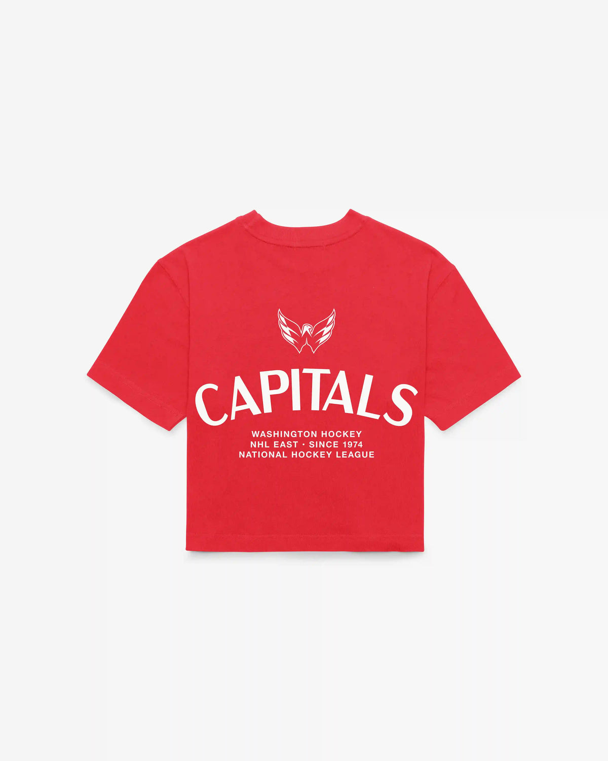 WASHINGTON CAPITALS HADRIAN '47 FOUNDATION CROP TEE WOMENS