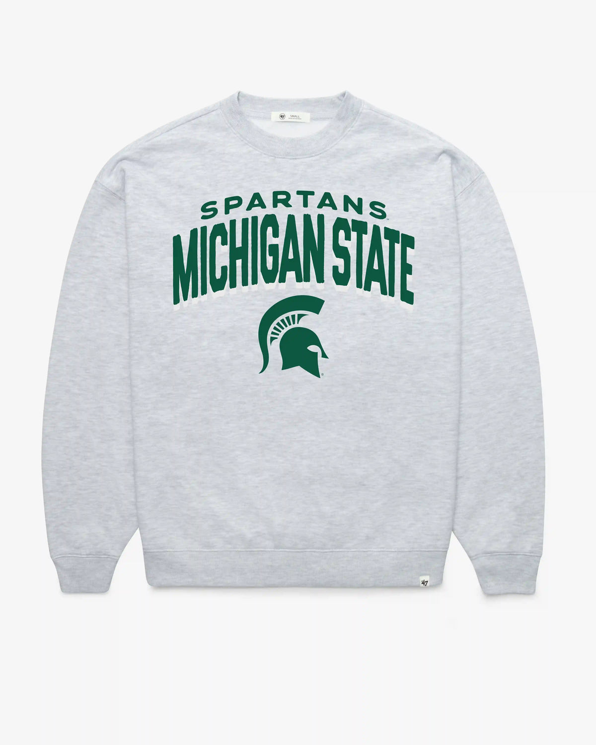 MICHIGAN STATE SPARTANS CAMPUS ARCH CLOUD '47 OVERSIZED CREW WOMENS