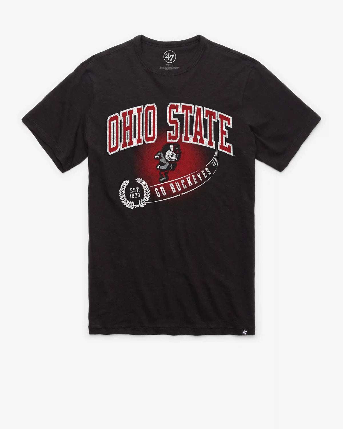 OHIO STATE BUCKEYES VINTAGE STREAK '47 SCRUM TEE
