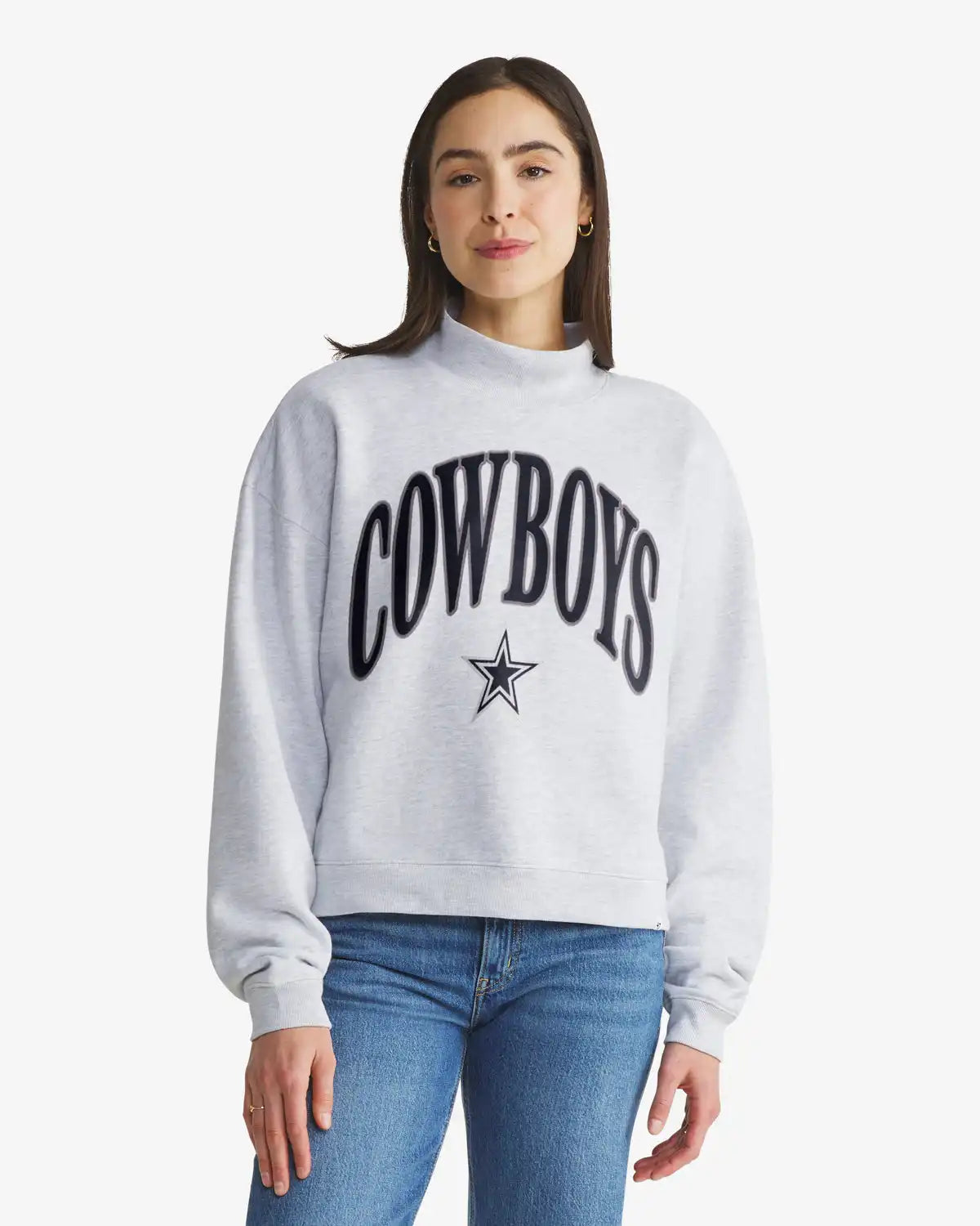 Dallas Cowboys Vantage '47 Women's Mock Neck Pullover