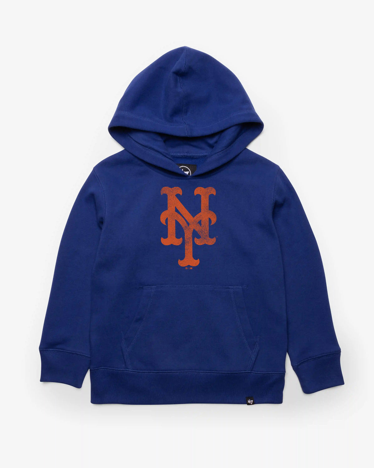 NEW YORK METS DISTRESSED IMPRINT '47 KID'S HEADLINE HOOD
