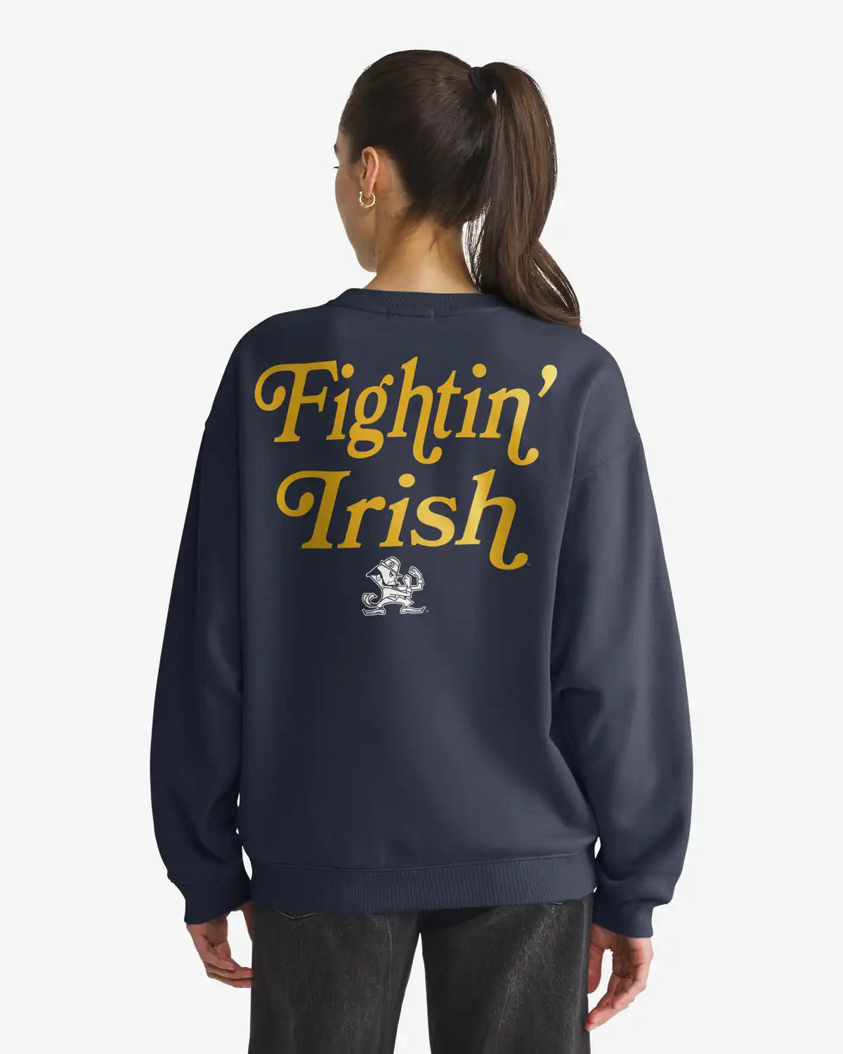 Notre Dame Fighting Irish Shout It Out '47 Oversized Crew Womens