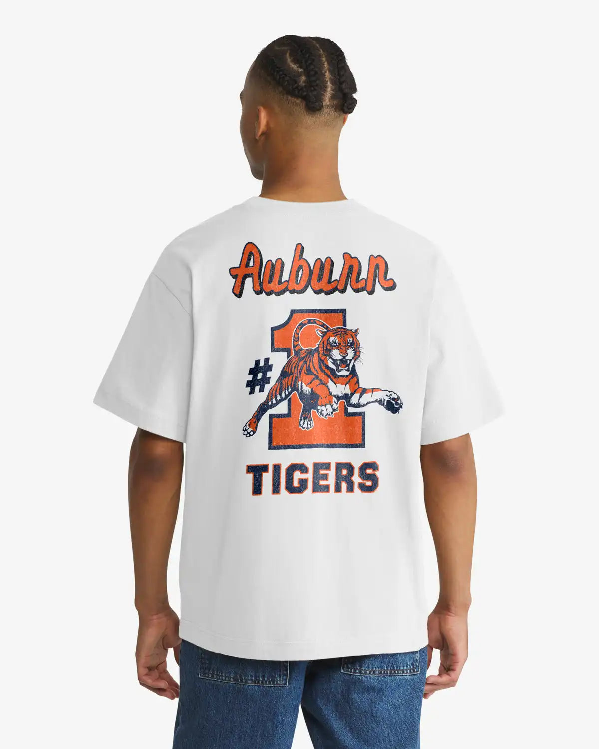 AUBURN TIGERS VINTAGE CAMPUS MASCOT BACKER '47 FOUNDATION TEE