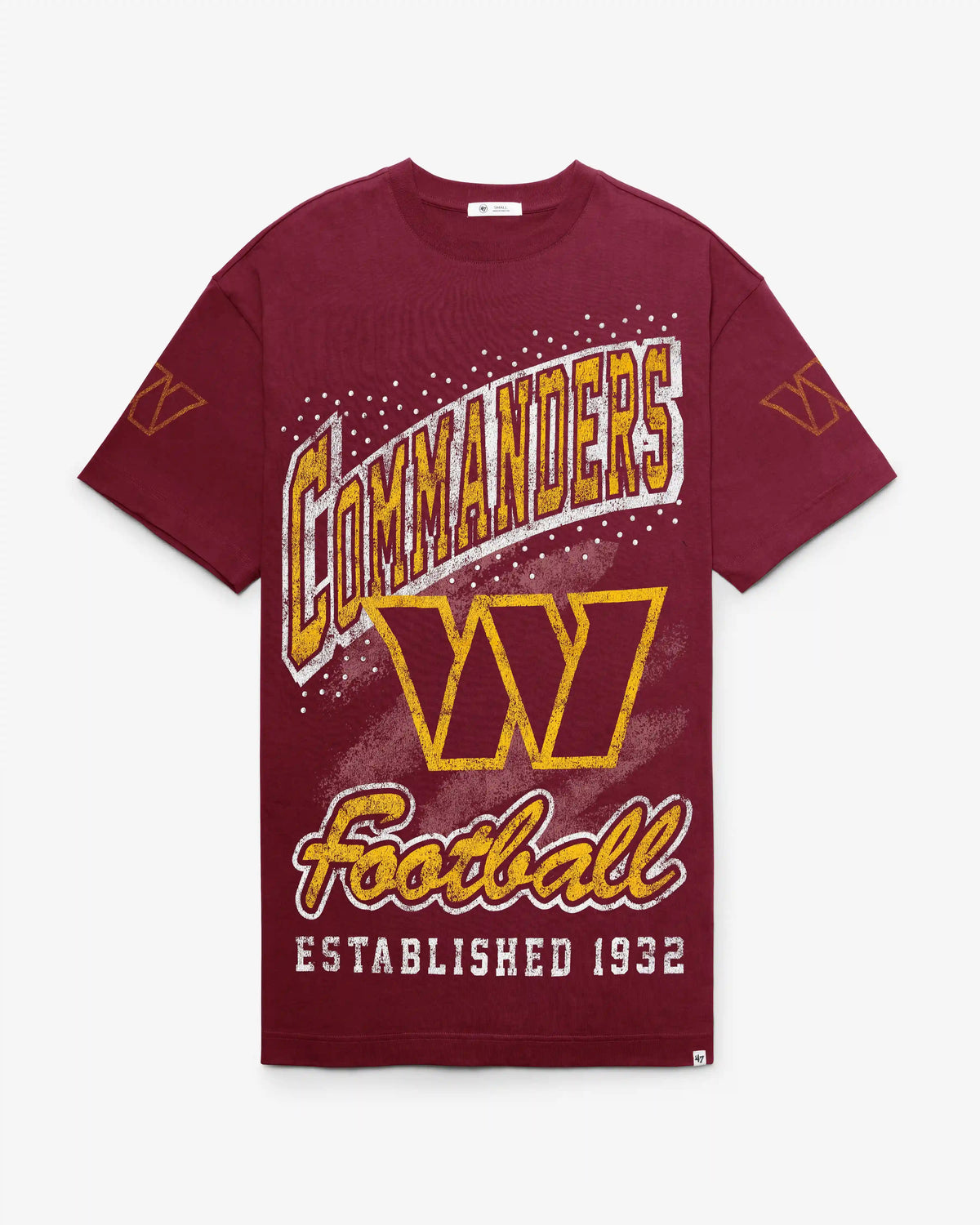 WASHINGTON COMMANDERS GEMSTONE SWASH '47 WOMEN'S  T-SHIRT DRESS