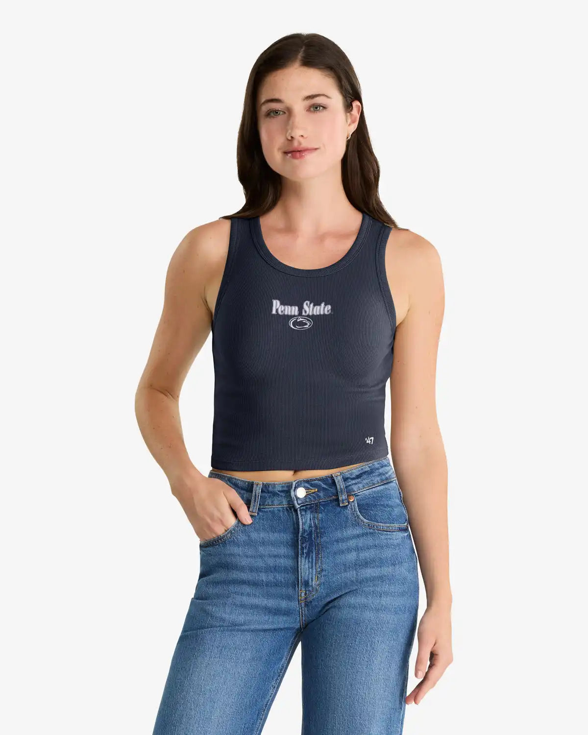PENN STATE NITTANY LIONS STRAIGHT CUT '47 BABY RIB TANK WOMENS