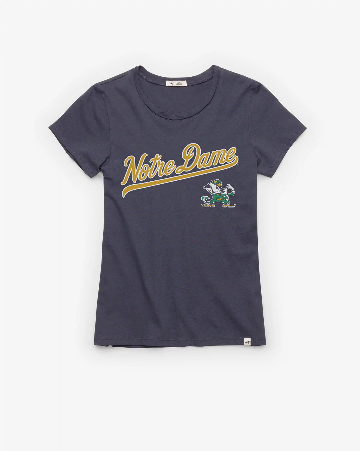 NOTRE DAME FIGHTIN IRISH TAIL SWEEP '47 FRANKIE TEE WOMENS