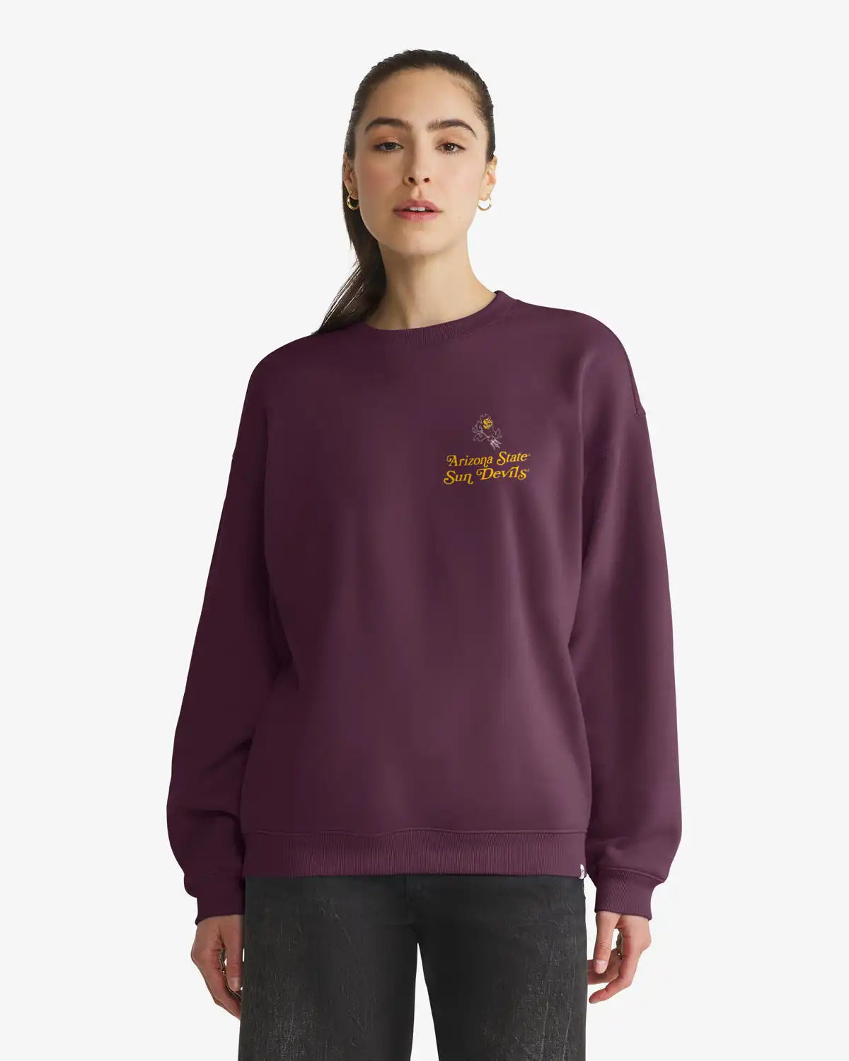 ARIZONA STATE SUN DEVILS ASU SHOUT IT OUT '47 OVERSIZED CREW WOMENS