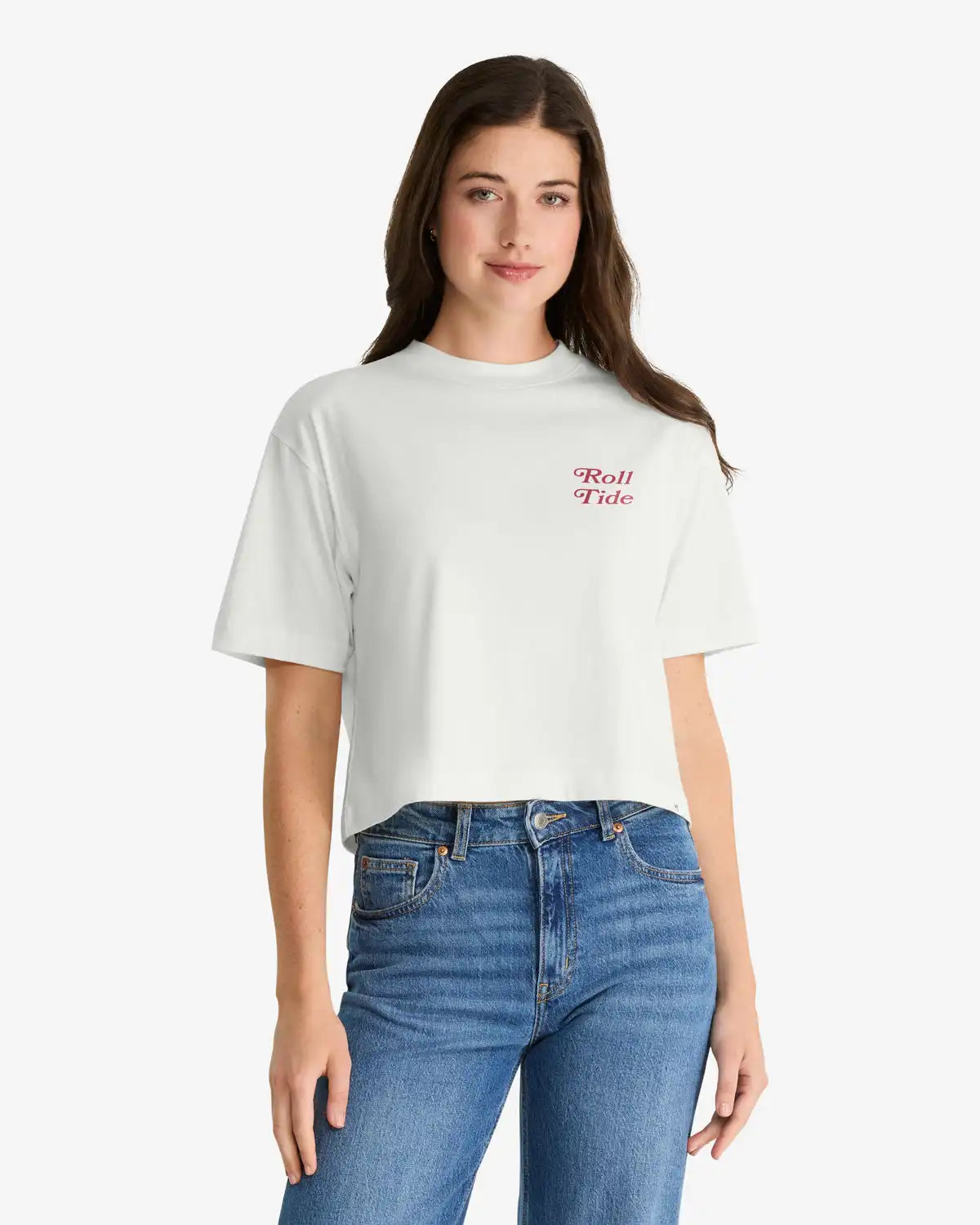 ALABAMA CRIMSON TIDE STRAIGHT THRU '47 REED CITY TEE WOMENS