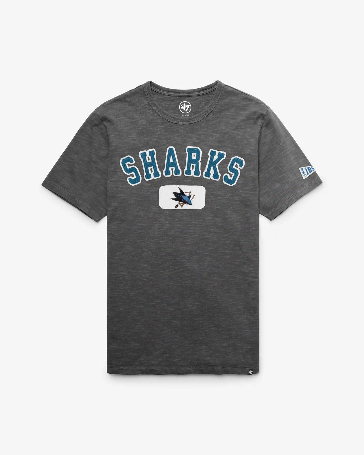 SAN JOSE SHARKS SEYMOORE WELL WORN '47 HEAVY SLUB TEE