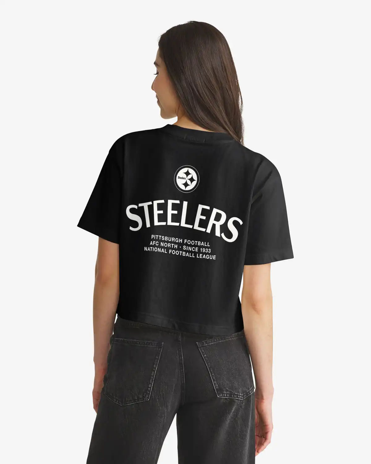 PITTSBURGH STEELERS HADRIAN '47 FOUNDATION CROP TEE WOMENS