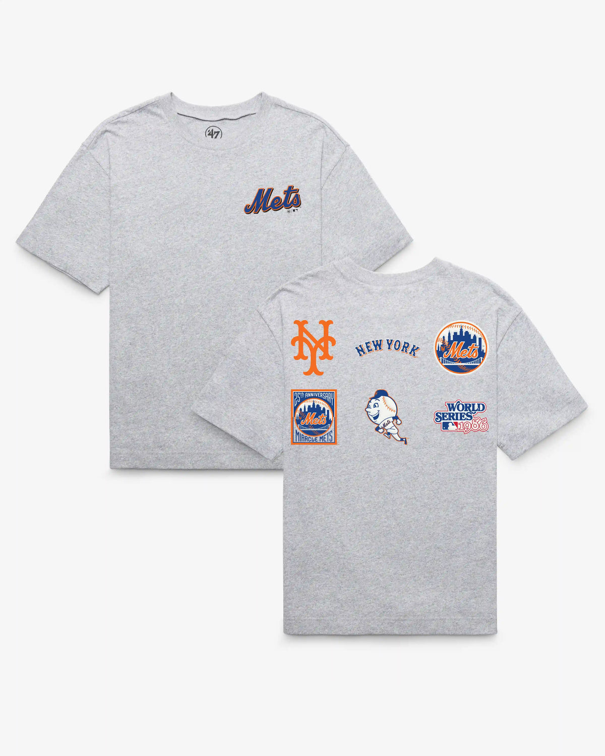 NEW YORK METS COOPERSTOWN HISTORY LOCK '47 FOUNDATION TEE