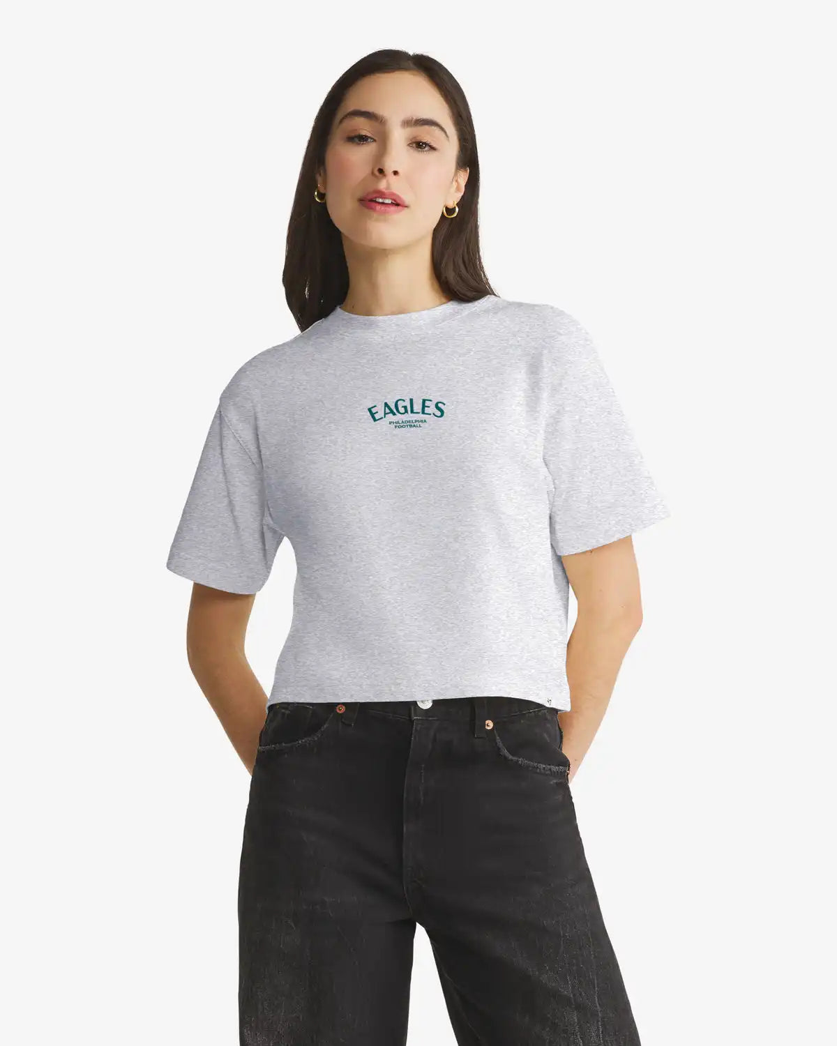 PHILADELPHIA EAGLES HADRIAN '47 FOUNDATION CROP TEE WOMENS