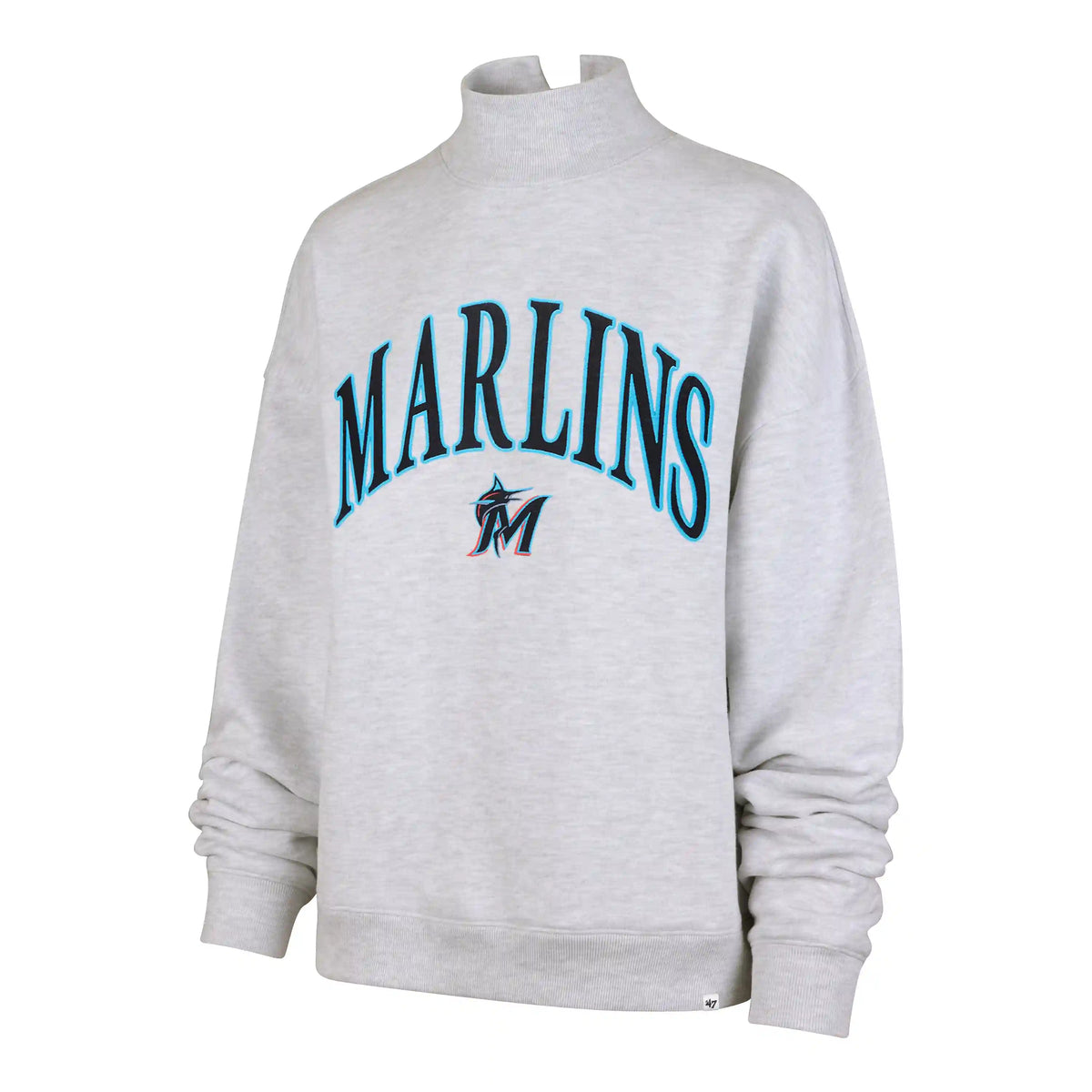 MIAMI MARLINS VANTAGE '47 MOCK NECK PULLOVER WOMENS
