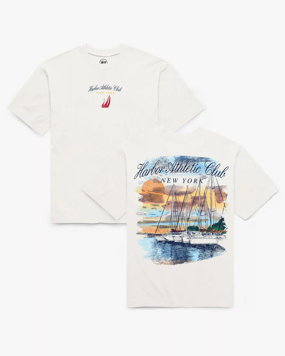 MONTAUK NEW YORK PIER & SAIL '47 FOUNDATION TEE