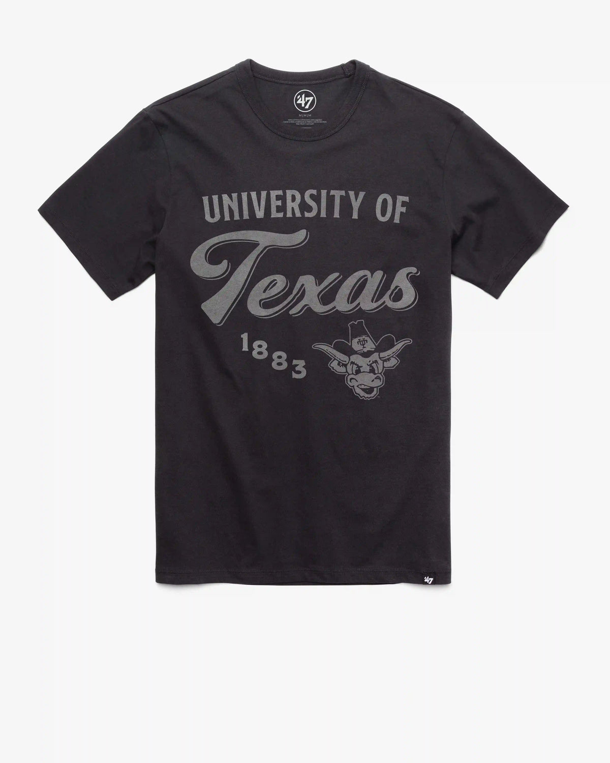 TEXAS LONGHORNS VINTAGE DIAG SCRIPT '47 FRANKLIN TEE