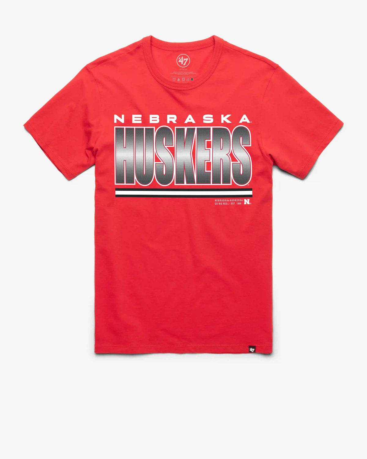 NEBRASKA CORNHUSKERS THUNDER RIP '47 FRANKLIN TEE