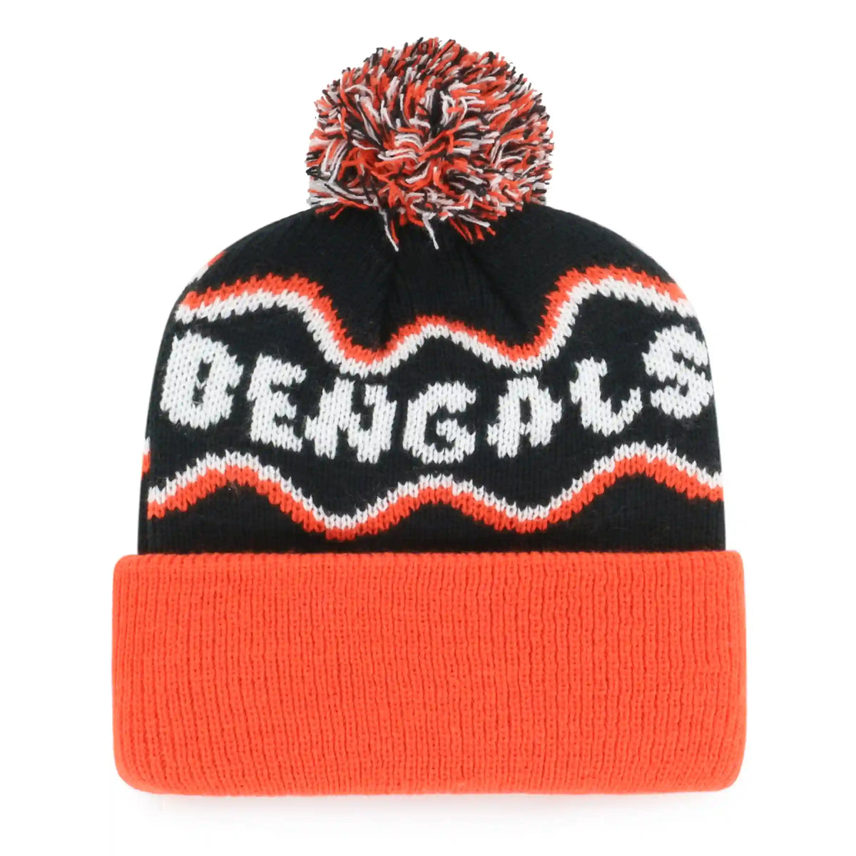 CINCINNATI BENGALS SQUIGGLE SCRIPT '47 KID'S CUFF KNIT