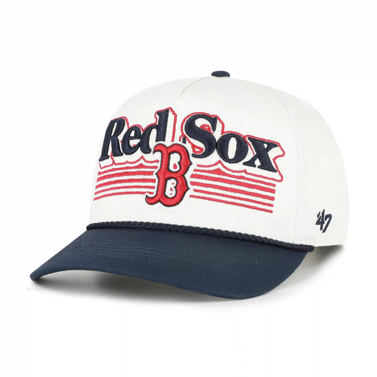 BOSTON RED SOX SCRIPT FADE TWO TONE ROPE '47 HITCH