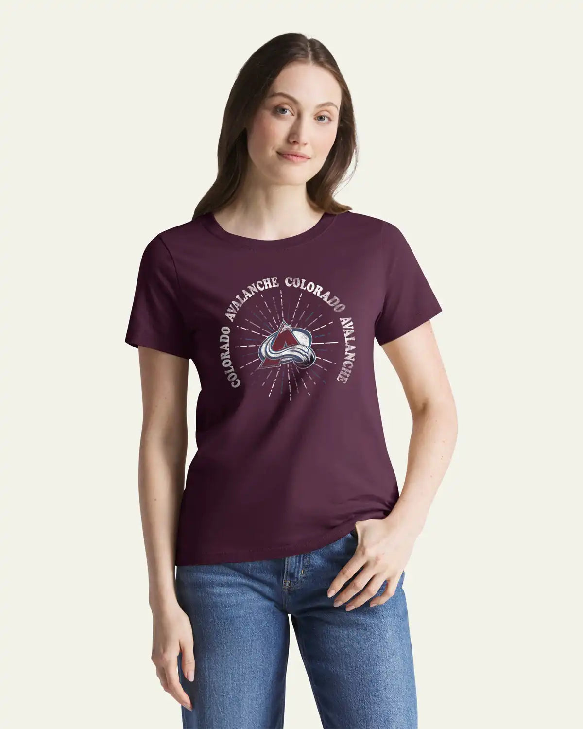 COLORADO AVALANCHE SHINE LINES '47 WOMEN'S EVERYDAY TEE