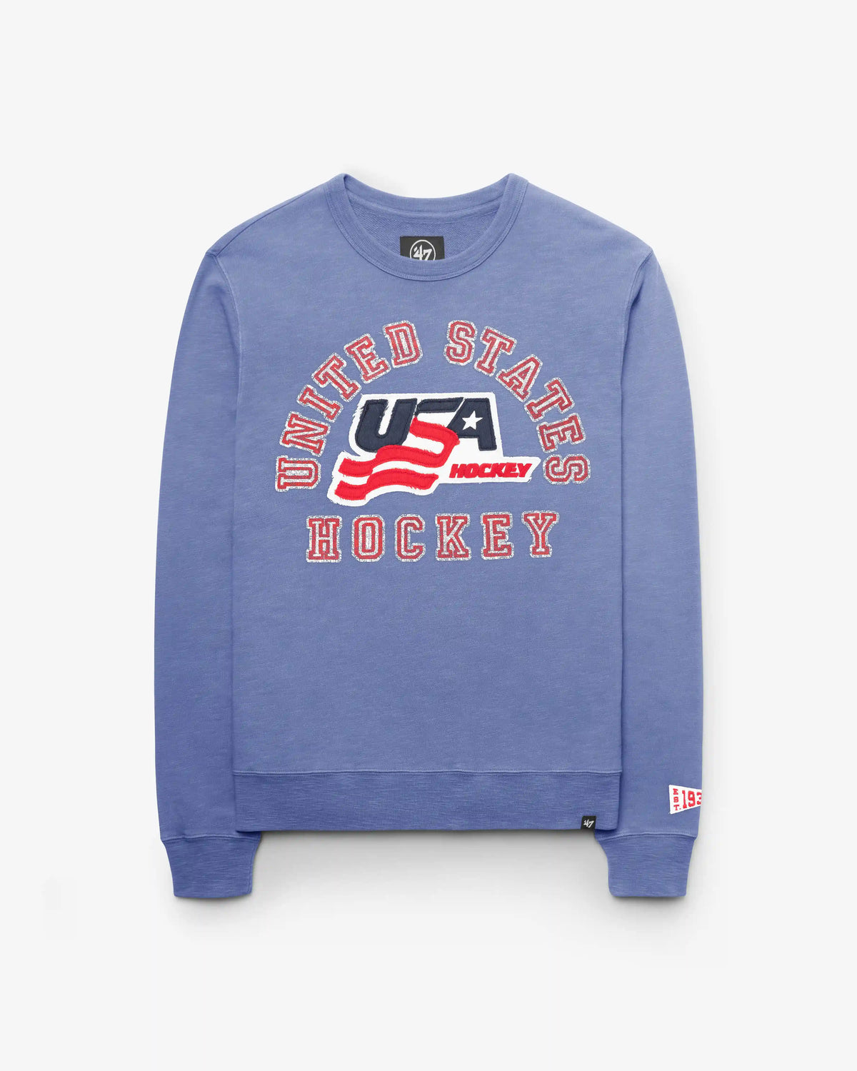 USA HOCKEY CALDERWOOD WELL WORN '47 FRENCH TERRY CREW