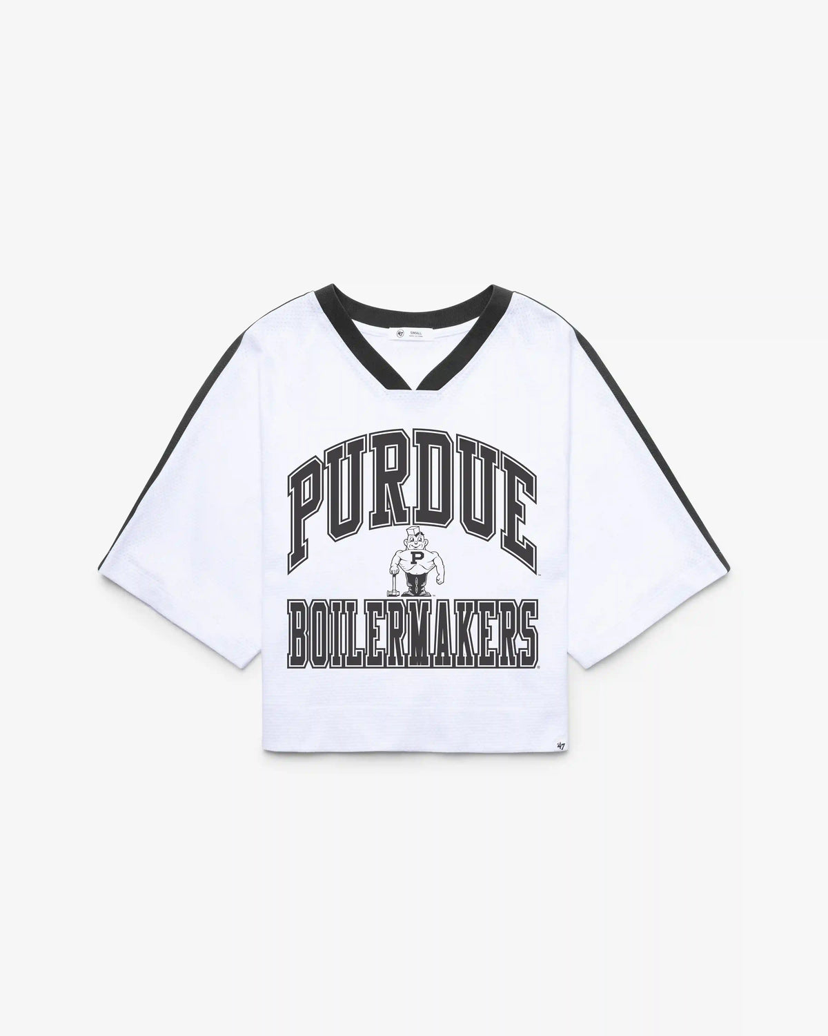 PURDUE BOILERMAKERS VINTAGE BIG OVERARCH '47 WOMEN'S DROP NEEDLE RAGLAN JERSEY