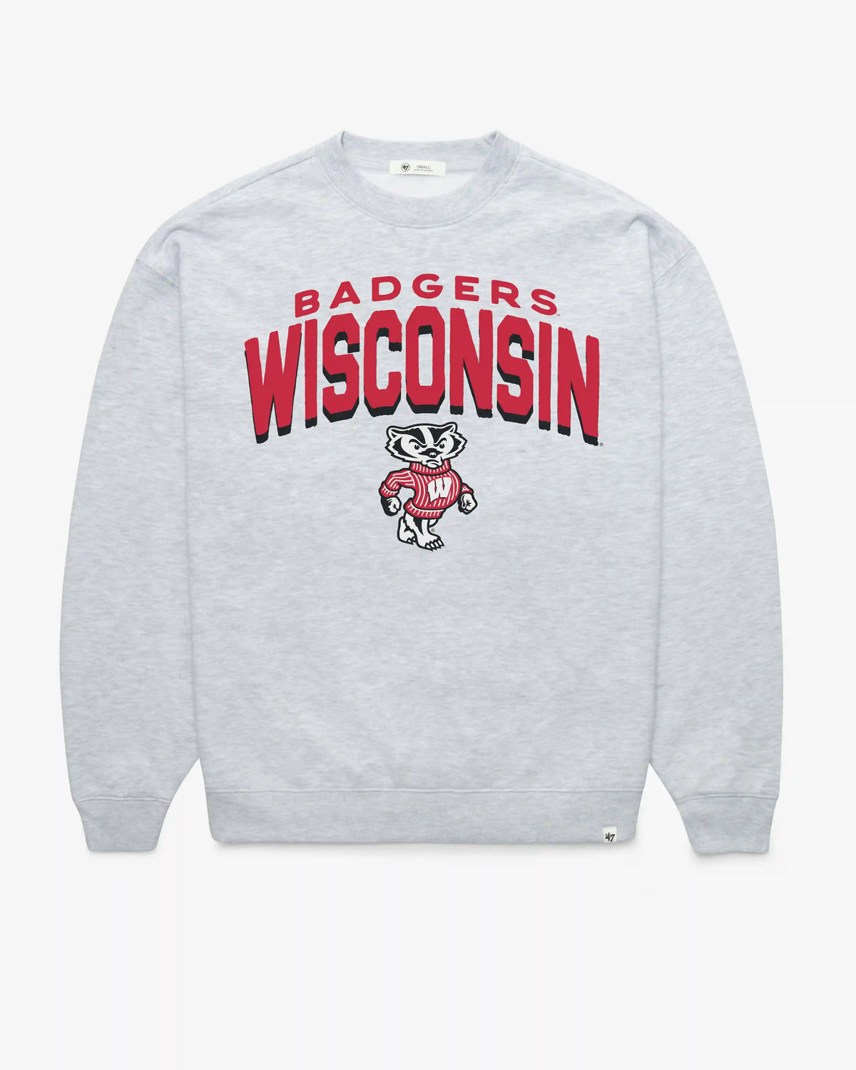 WISCONSIN BADGERS CAMPUS ARCH CLOUD '47 OVERSIZED CREW WOMENS