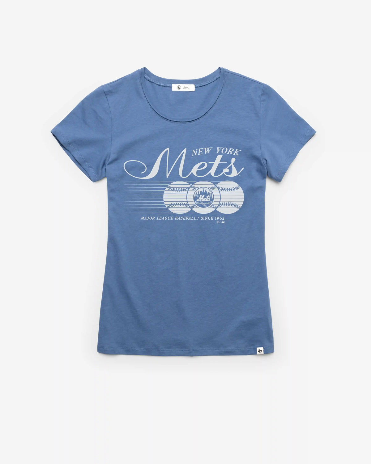 NEW YORK METS SPEED THROW '47 WOMEN'S FRANKIE TEE