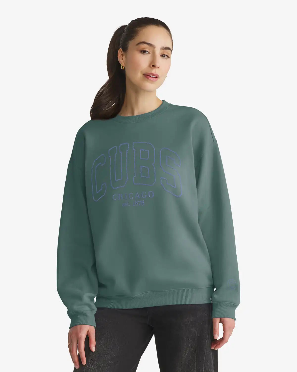 CHICAGO CUBS FORMA LUXE '47 WOMEN'S OVERSIZED CREW