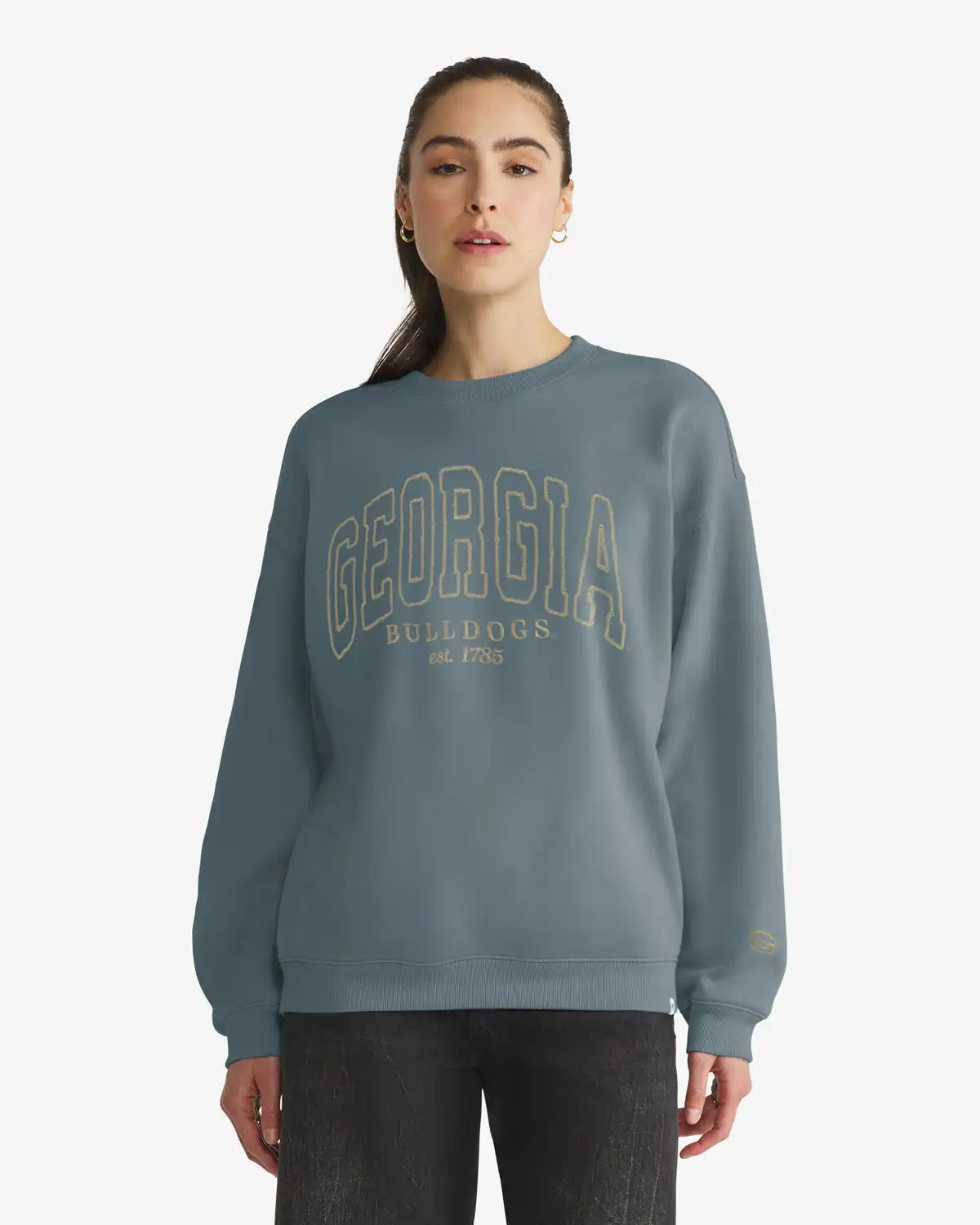 GEORGIA BULLDOGS FORMA LUXE'47 WOMEN'S OVERSIZED CREW
