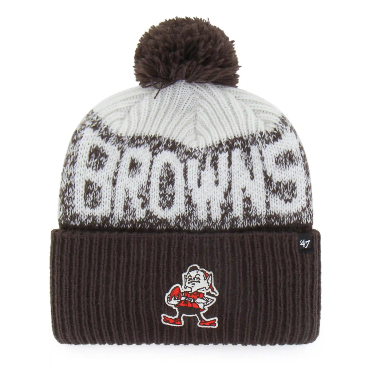 Cleveland Browns Historic Bone Chill '47 Cuff Knit