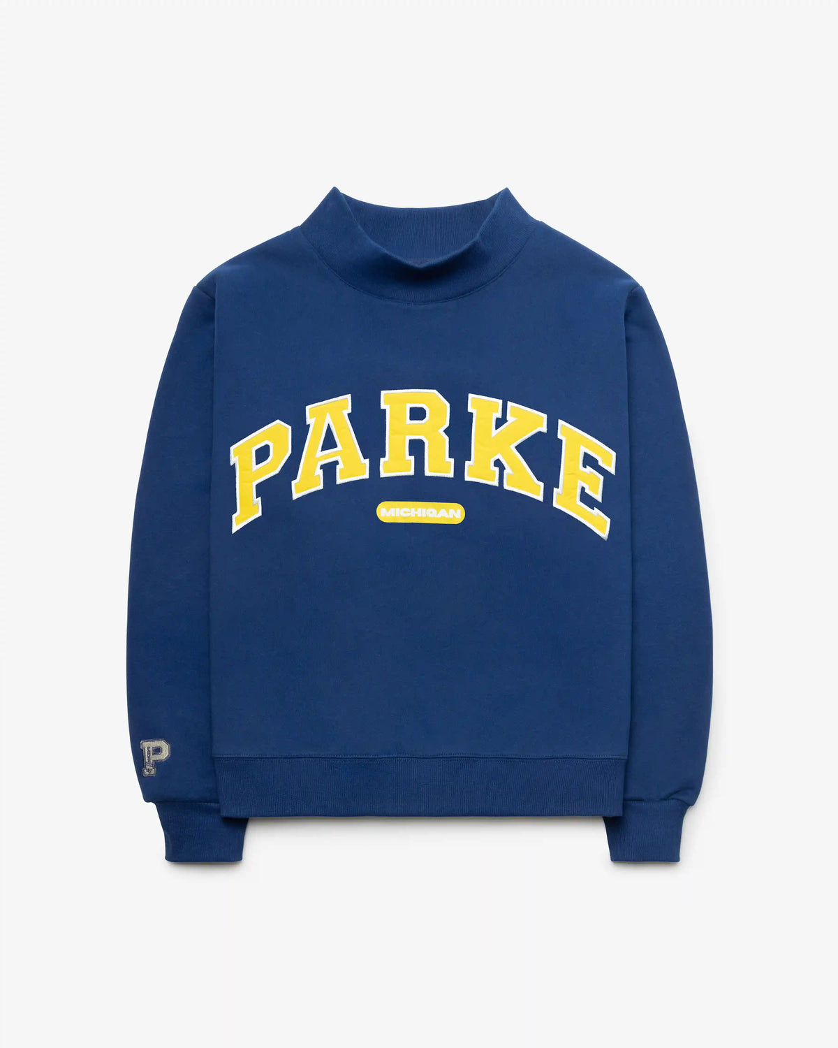MICHIGAN WOLVERINES PARKE X '47 WOMEN'S VARSITY MOCKNECK