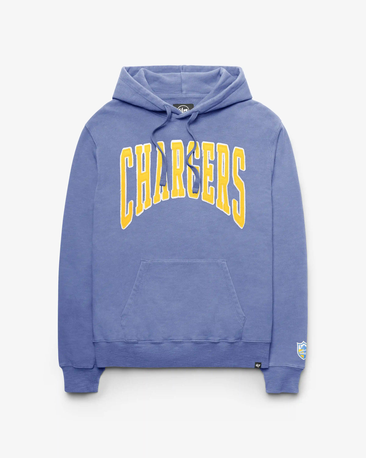 LOS ANGELES CHARGERS HISTORIC GROTON WELL WORN '47 FRENCH TERRY HOOD