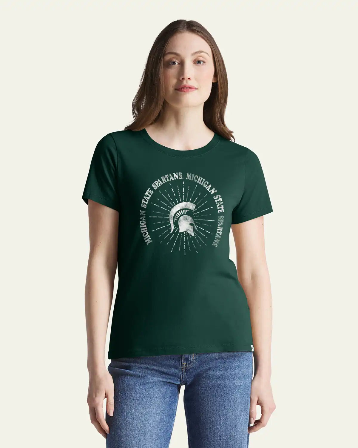MICHIGAN STATE SPARTANS SHINE LINES '47 WOMEN'S EVERYDAY TEE