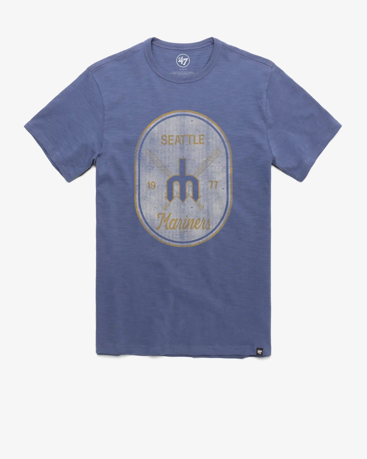 SEATTLE MARINERS COOPERSTOWN CROSS PATCH '47 SCRUM TEE