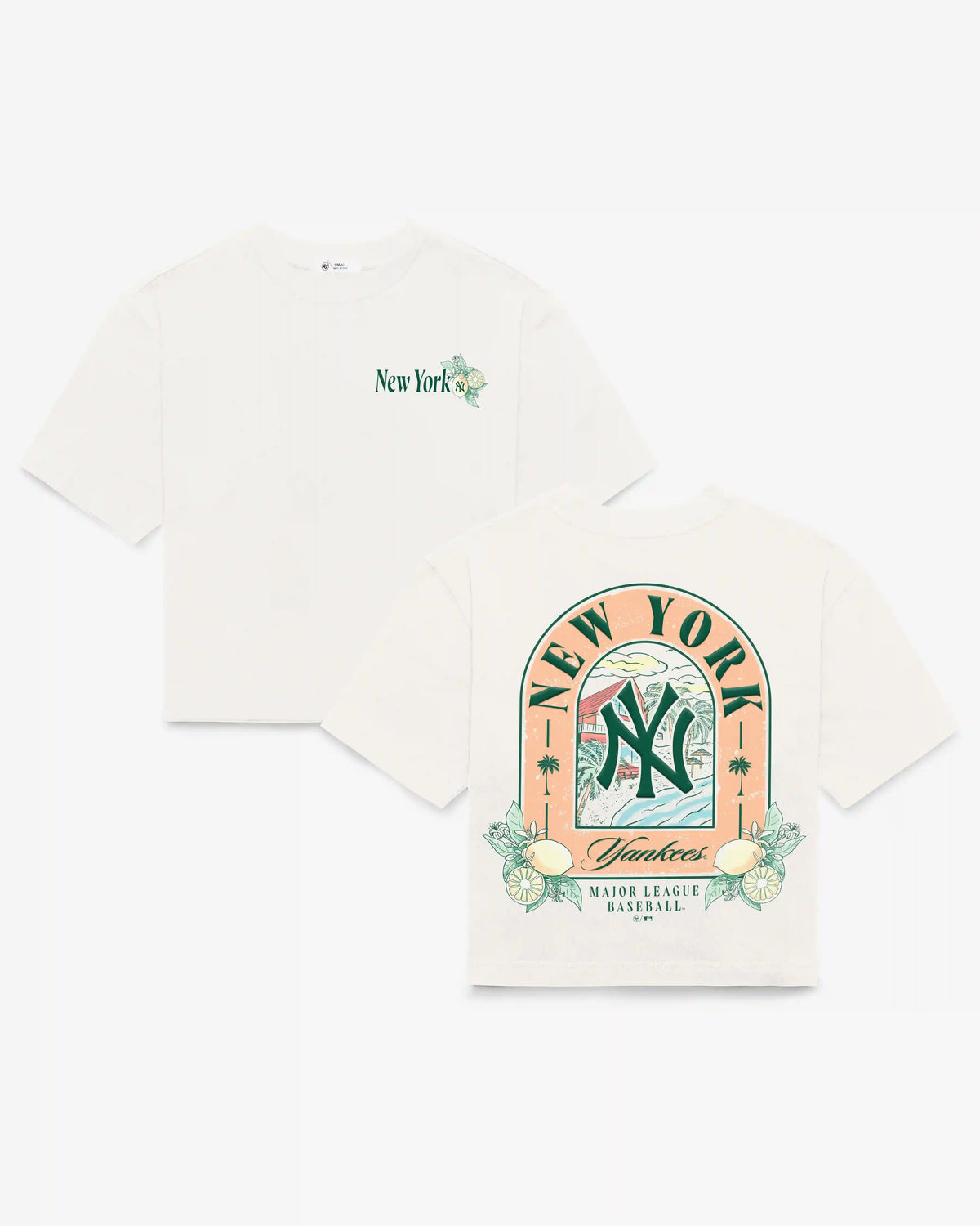 NEW YORK YANKEES VACAY SCENES BACKER '47 REED CITY TEE WOMENS