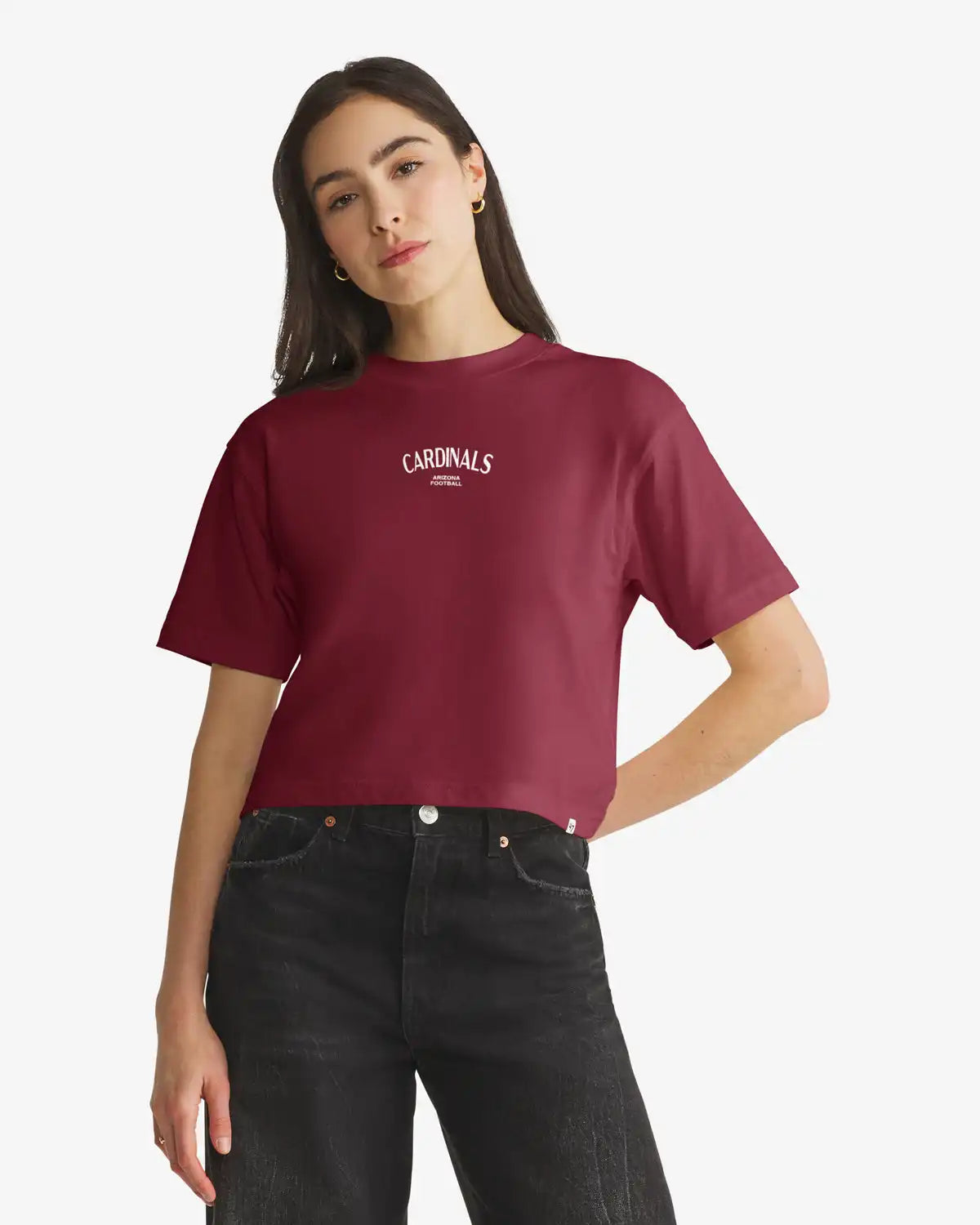 ARIZONA CARDINALS HADRIAN '47 FOUNDATION CROP TEE WOMENS