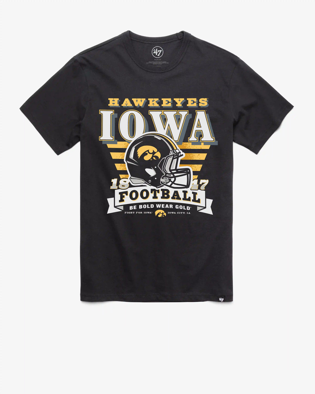 IOWA HAWKEYES STRIPE SPLASH '47 FRANKLIN TEE