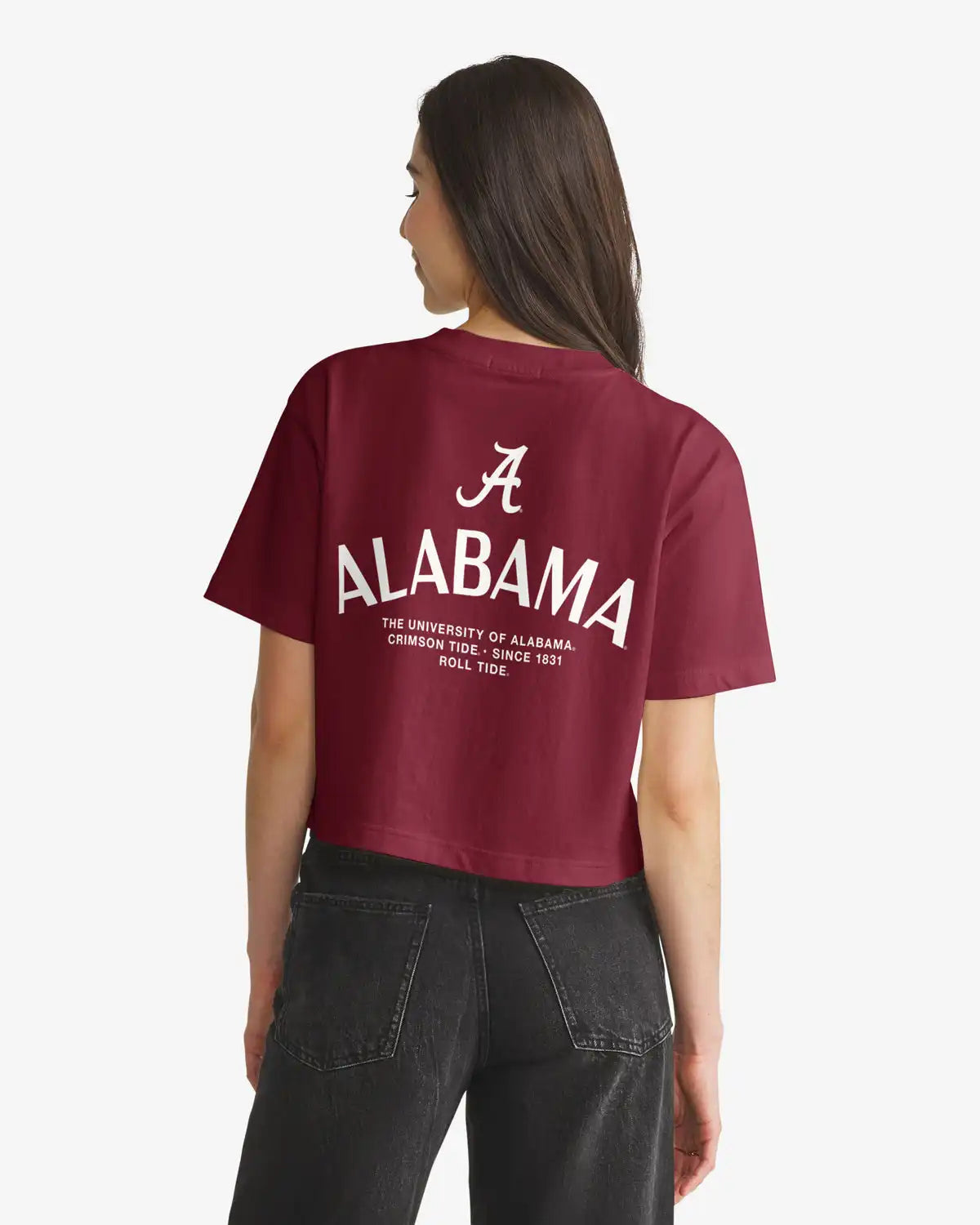 ALABAMA CRIMSON TIDE HADRIAN '47 FOUNDATION CROP TEE WOMENS
