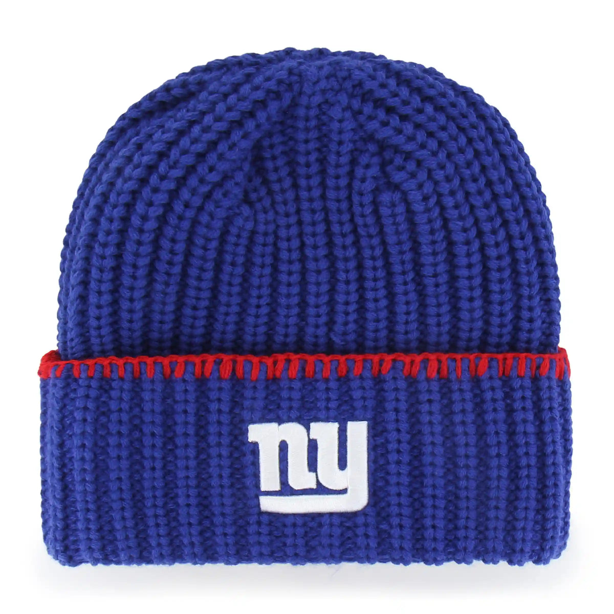 NEW YORK GIANTS BLANKET STITCH 47 CUFF KNIT