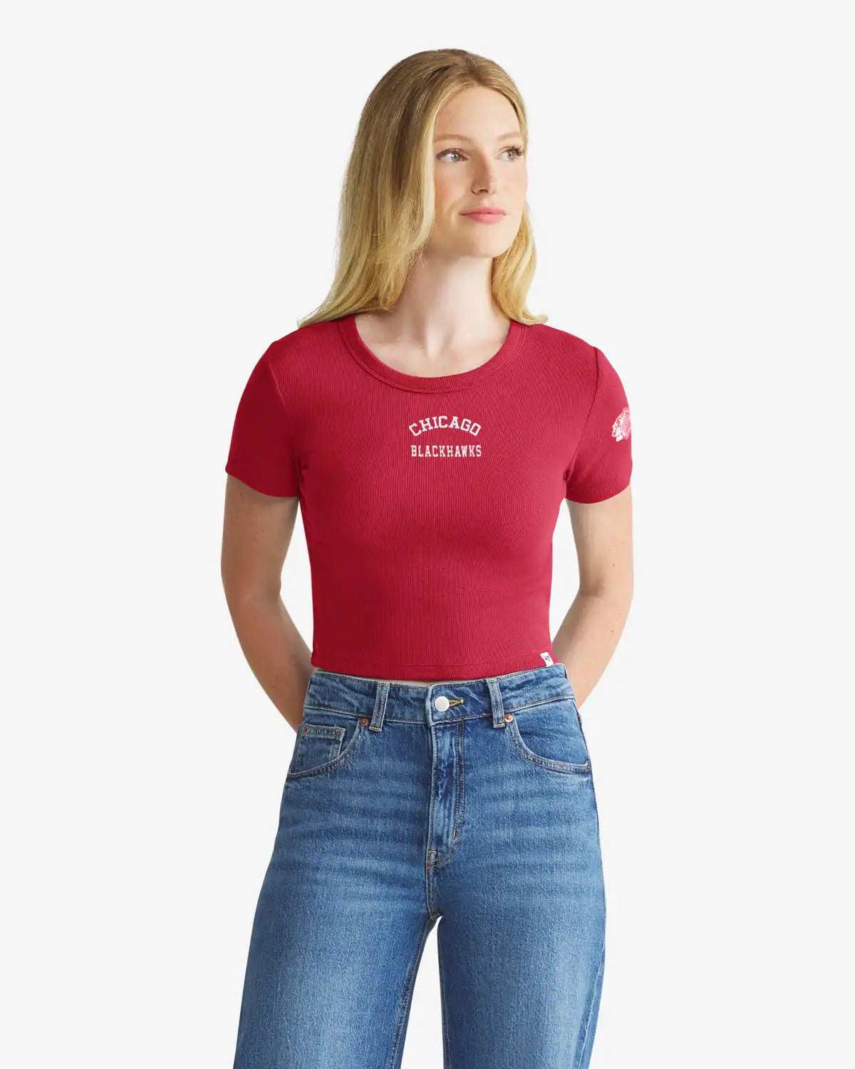 CHICAGO BLACKHAWKS SPIRITED '47 WOMEN'S BABY RIB TEE