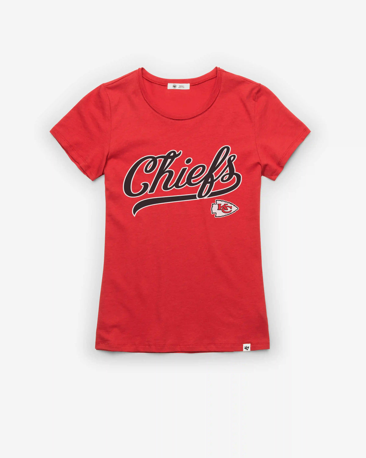 KANSAS CITY CHIEFS TAIL SWEEP '47 FRANKIE TEE WOMENS