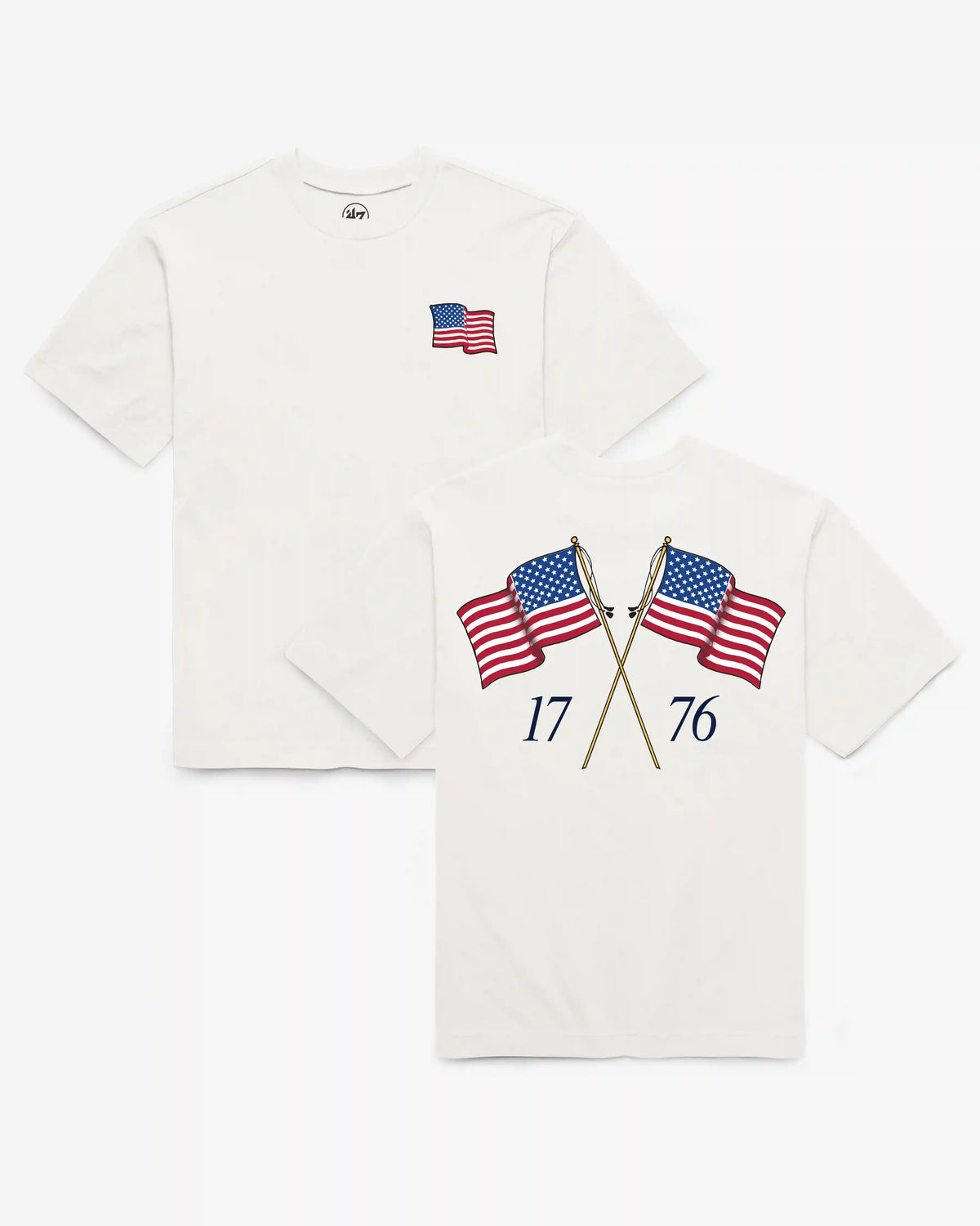 FLAG WAVING BACKER '47 FOUNDATION TEE