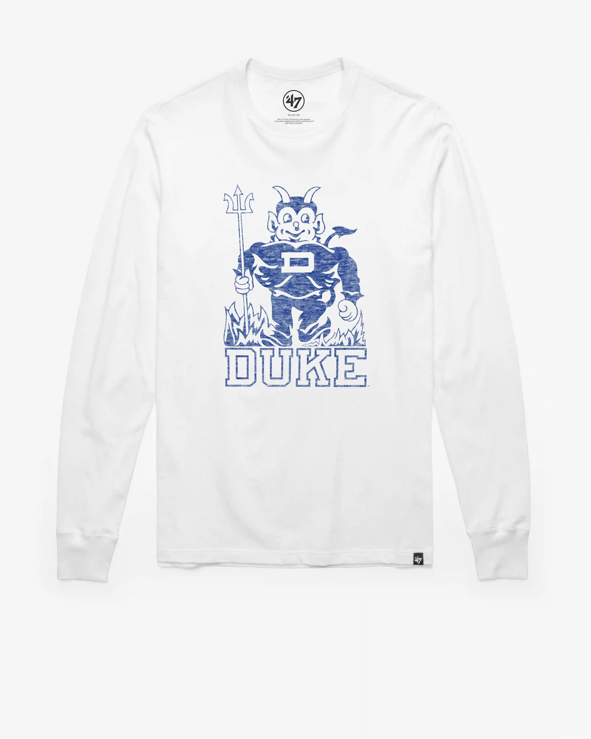 DUKE BLUE DEVILS VINTAGE PREMIER '47 FRANKLIN LONG SLEEVE TEE