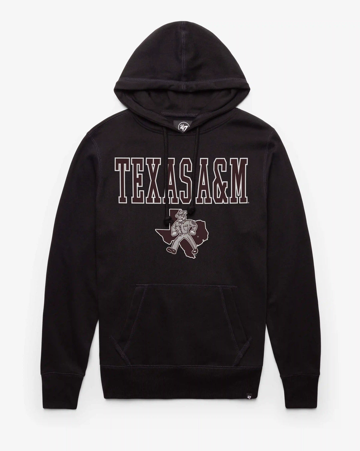 TEXAS A&M AGGIES VINTAGE STRAIGHT BLOCK '47 HEADLINE HOOD