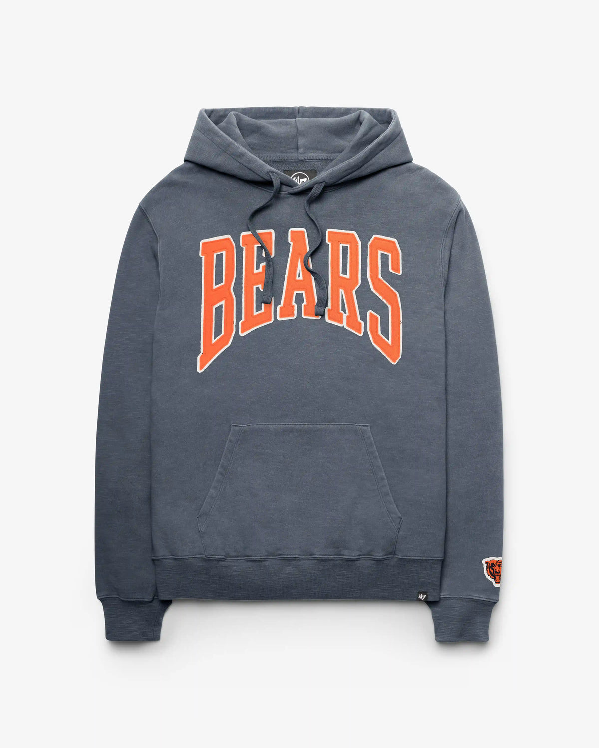 CHICAGO BEARS HISTORIC GROTON WELL WORN '47 FRENCH TERRY HOOD