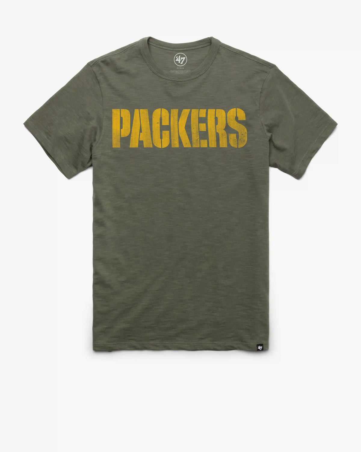 GREEN BAY PACKERS GRIT WORDMARK '47 SCRUM TEE